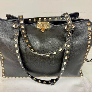 Black Studded Women's Bag